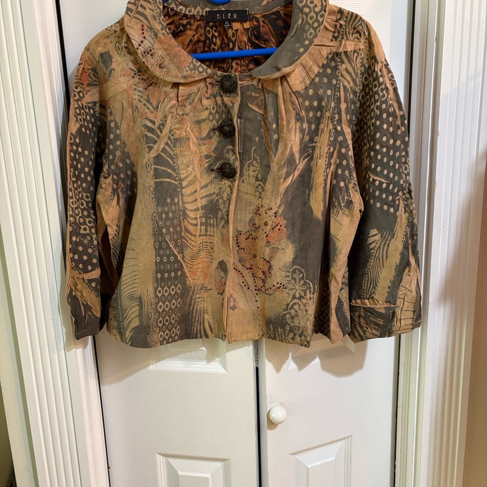 B.L.U.E  Women's Brown Patterned